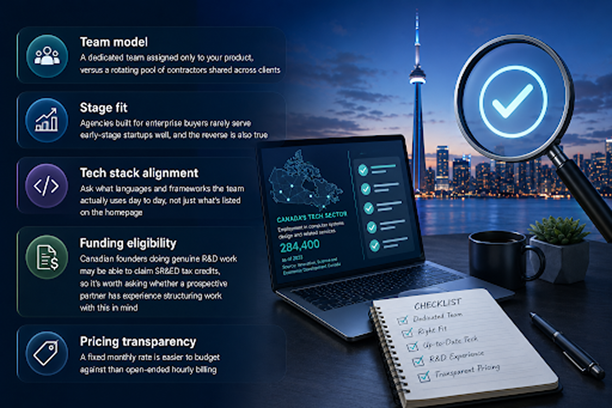 Checklist for choosing a software development company